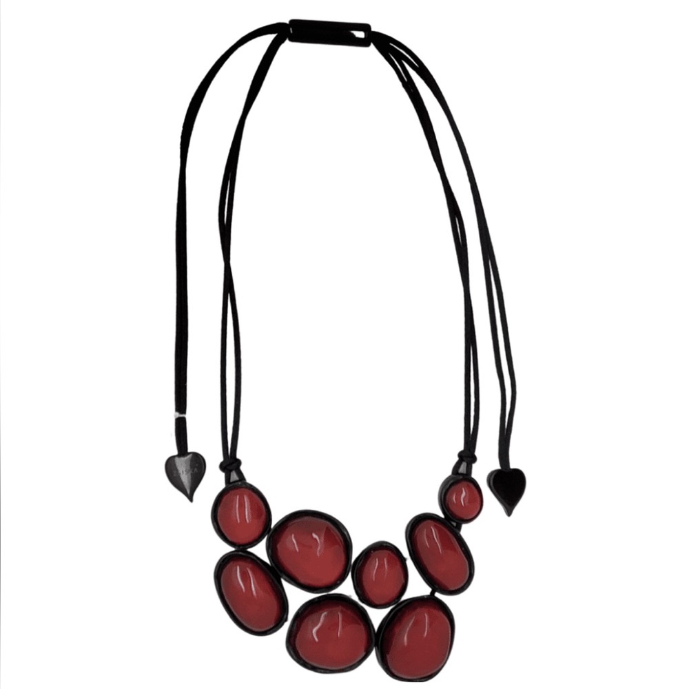 ZSISKA Glam 8 Organic Rounds Bead Necklace